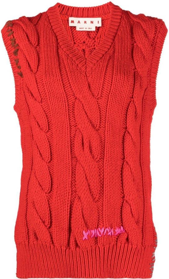 Marni Asymmetrisch hemd Rood