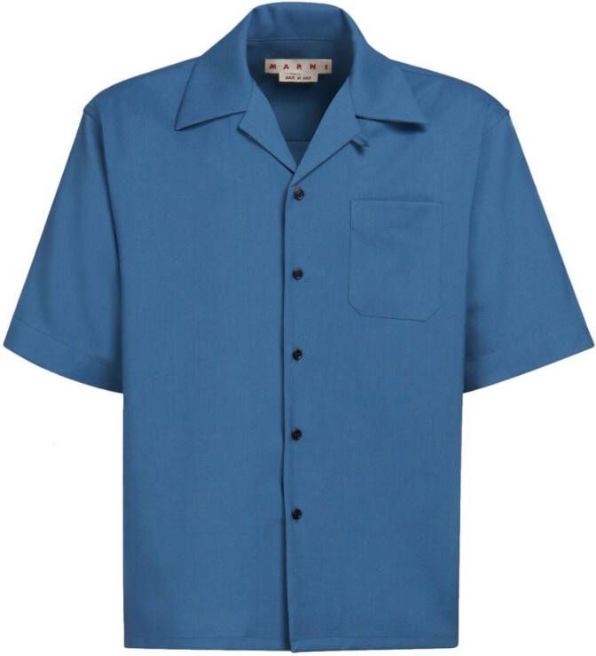 Marni Bowlingshirt met print Blauw