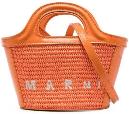 Marni Tropicalia kleine shopper Oranje