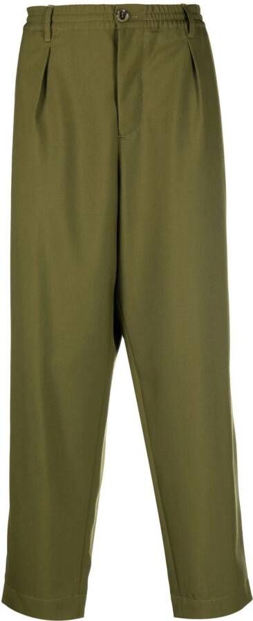 Marni Cropped broek Groen