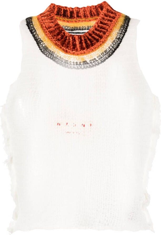 Marni Top met uitgesneden detail Wit