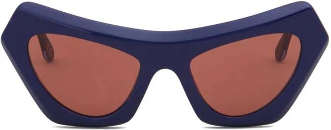 Marni Devil's Pool zonnebril met cat-eye montuur Blauw