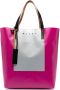 Marni Shopper met gegraveerd logo Grijs - Thumbnail 1