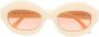 Marni Eyewear 01U zonnebril met ovaal montuur Beige - Thumbnail 1