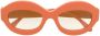 Marni Eyewear G1E zonnebril met ovaal montuur Oranje - Thumbnail 1
