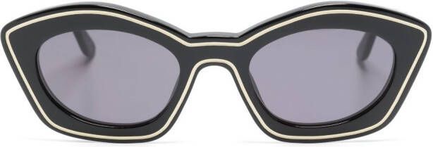 Marni Eyewear Zonnebril met cat-eye montuur Zwart