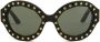 Marni Eyewear Naica Mine zonnebril met rond montuur Zwart - Thumbnail 1