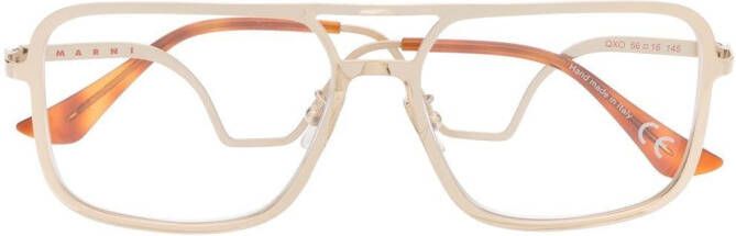 Marni Eyewear QXO bril met vierkant montuur Goud