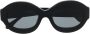 Marni Eyewear Zonnebril met rond montuur Zwart - Thumbnail 1