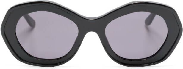 Marni Eyewear Ullawun Vulcano zonnebril met rond montuur Zwart