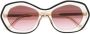 Marni Eyewear WLH zonnebril met dubbel montuur Beige - Thumbnail 1