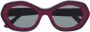 Marni Eyewear Zonnebril met achthoekig montuur Paars - Thumbnail 1