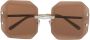 Marni Eyewear Zonnebril met oversized montuur Bruin - Thumbnail 1
