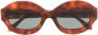 Marni Eyewear Zonnebril met rond montuur Bruin - Thumbnail 1