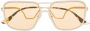 Marni Eyewear Zonnebril met vierkant montuur Goud - Thumbnail 1