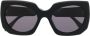 Marni Eyewear Zonnebril met vierkant montuur Zwart - Thumbnail 1