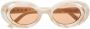 Marni Eyewear Zyon Canyon zonnebril met ovaal montuur Beige - Thumbnail 1