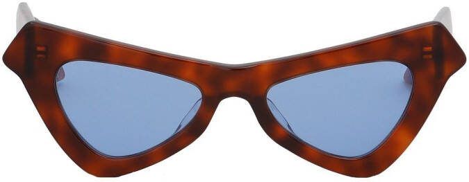 Marni Eyewear Fairy Pool zonnebril met driehoekig montuur Rood