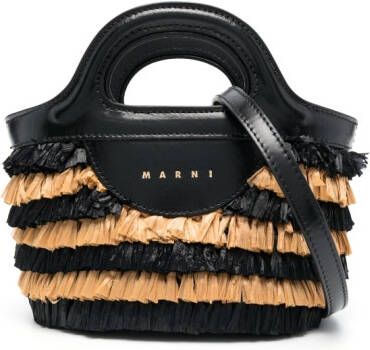 Marni Shopper met franje Zwart