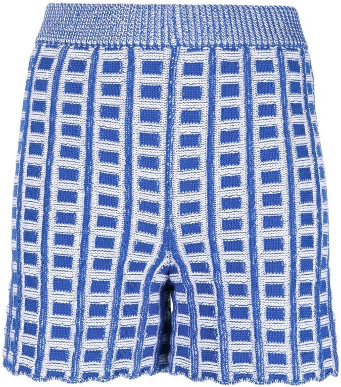 Marni Gebreide shorts Blauw