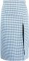 Marni Geruite midi-rok Blauw - Thumbnail 1