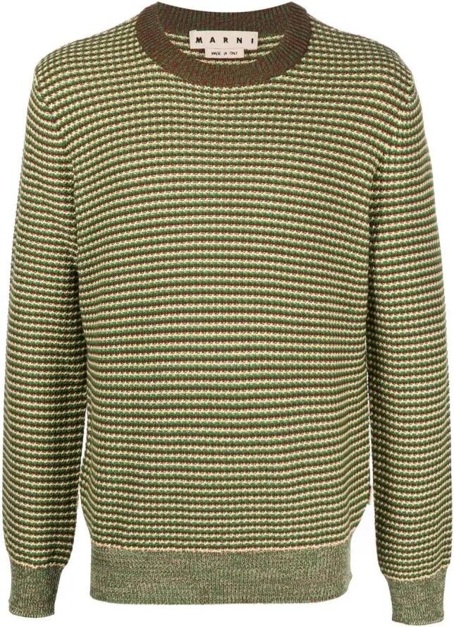 Marni Gestreepte trui Groen