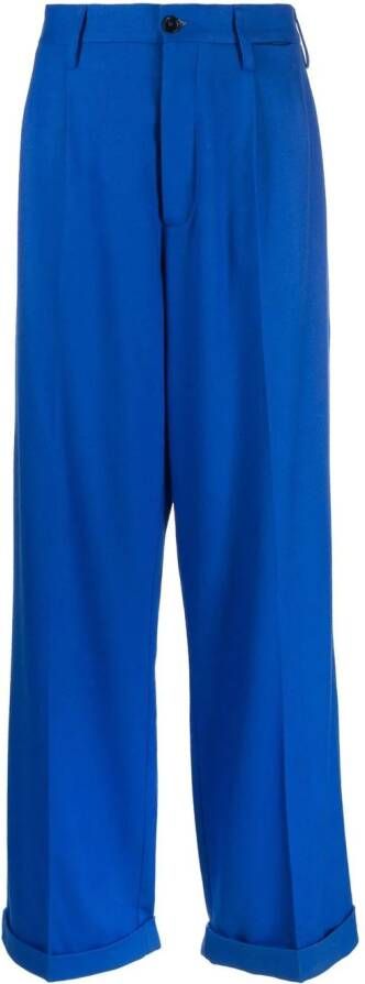 Marni High waist pantalon Blauw