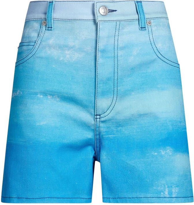 Marni High waist shorts Blauw