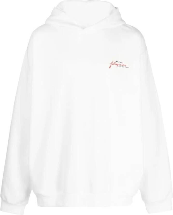 Marni Hoodie met hartprint Wit