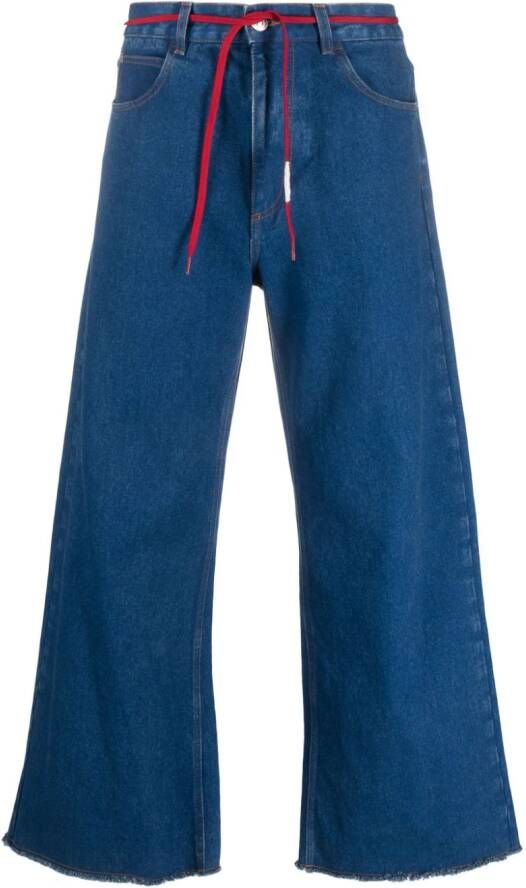 Marni Jeans met wijde pijpen Blauw