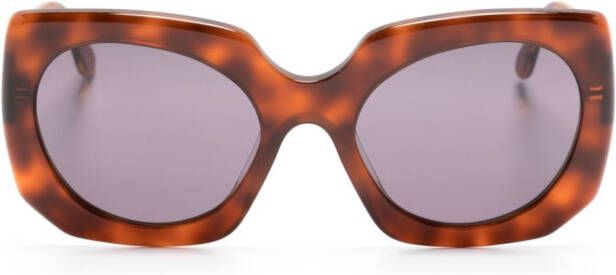 Marni Eyewear Jellyfish Lake zonnebril met oversized montuur Bruin
