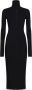 Marni Geribbelde midi-jurk Zwart - Thumbnail 1