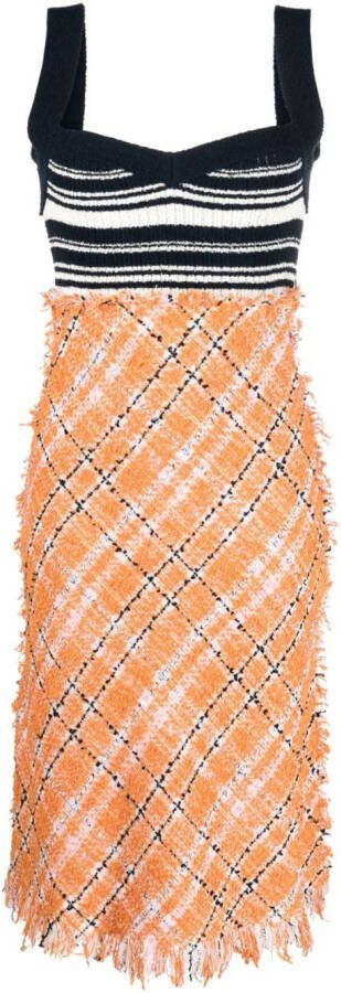 Marni Jurk met tweed rok Oranje