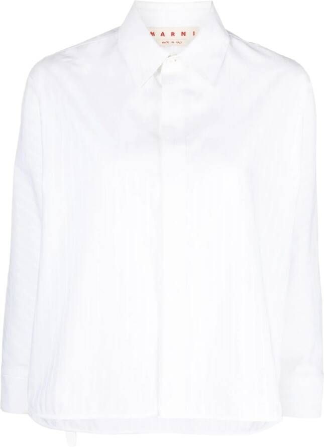 Marni Katoenen blouse Wit