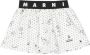 Marni Kids Rok met logoband Wit - Thumbnail 1