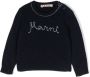 Marni Kids Sweater met geborduurd logo Blauw - Thumbnail 1
