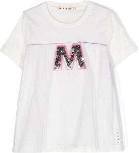 Marni Kids T-shirt met logo Wit
