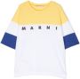 Marni Kids T-shirt met logoprint Geel - Thumbnail 1