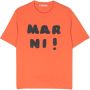 Marni Kids T-shirt met logoprint Oranje - Thumbnail 1