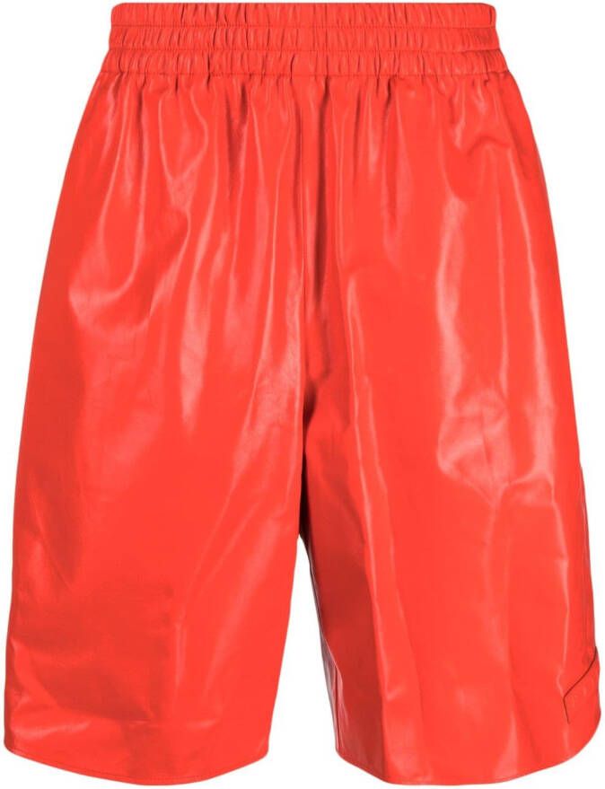 Marni Leren shorts Rood
