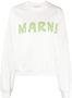 Marni Sweater met logoprint Wit - Thumbnail 1