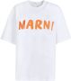 Marni T-shirt met logoprint Wit - Thumbnail 1