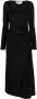 Marni Midi-jurk met lange mouwen Zwart - Thumbnail 1