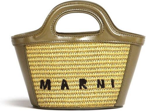 Marni Tropicalia mini-shopper Groen