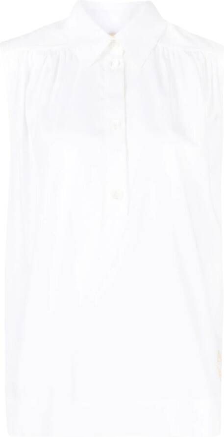 Marni Mouwloze blouse Wit