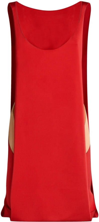 Marni Mouwloze mini-jurk Rood