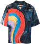 Marni Overhemd met abstracte print Blauw - Thumbnail 1