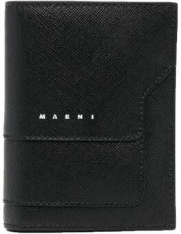 Marni Portemonnee met logoprint Zwart