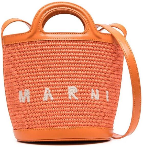 Marni Secchiello kleine bucket-tas Oranje