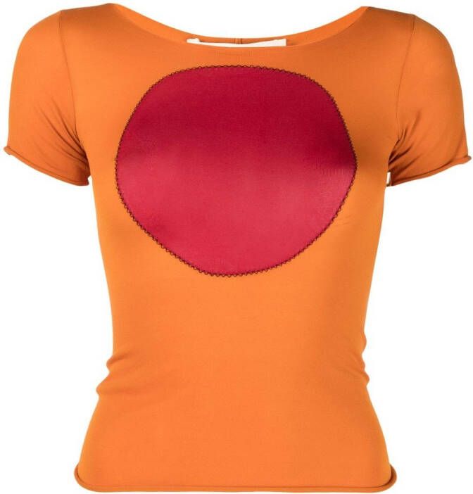 Marni Semi-doorzichtig T-shirt Oranje